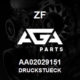 AA02029151 ZF DRUCKSTUECK | AGA Parts