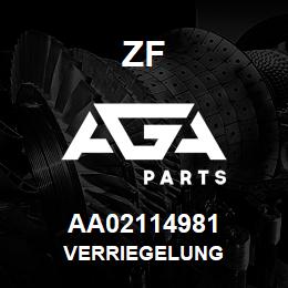 AA02114981 ZF VERRIEGELUNG | AGA Parts