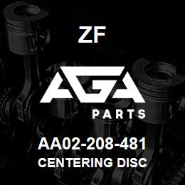 AA02-208-481 ZF CENTERING DISC | AGA Parts