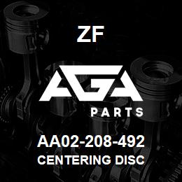 AA02-208-492 ZF CENTERING DISC | AGA Parts
