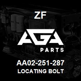 AA02-251-287 ZF LOCATING BOLT | AGA Parts