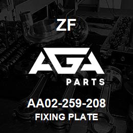 AA02-259-208 ZF FIXING PLATE | AGA Parts