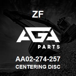 AA02-274-257 ZF CENTERING DISC | AGA Parts
